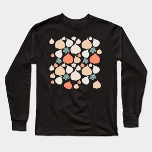 Figs with black background pattern Long Sleeve T-Shirt